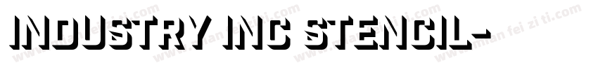 Industry Inc Stencil字体转换